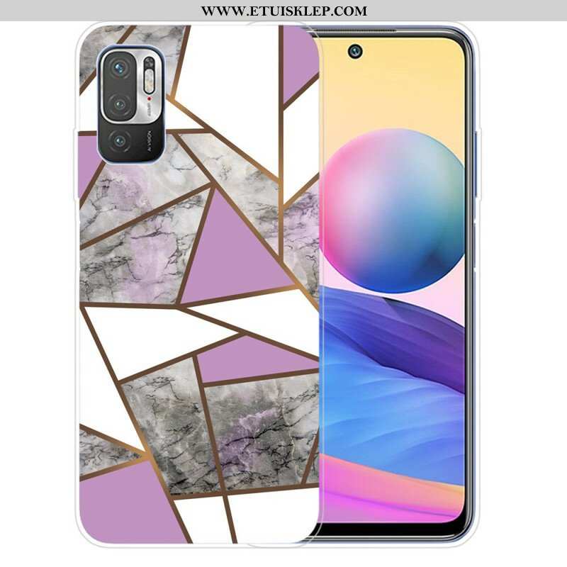 Etui do Xiaomi Redmi Note 10 5G Geometryczny Marmur